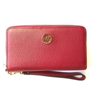 BRAND NEW Cherry Leather Michael Kors Wallet